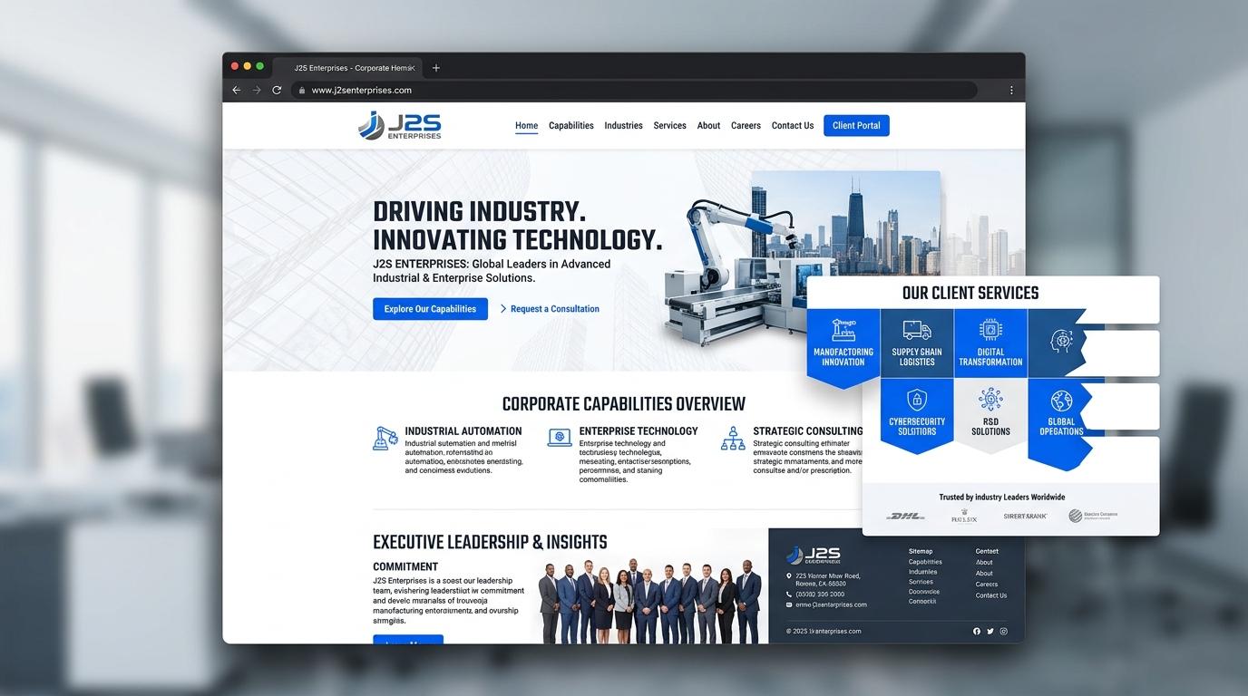 J2S Enterprises - Web Development case study preview